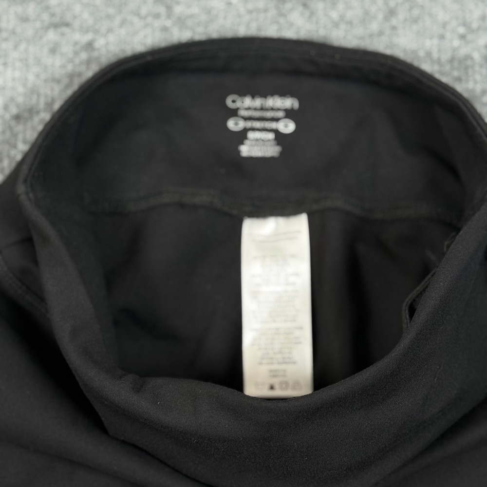 Calvin Klein Small Performance Capri Leggings Neutral Waistband Inner Pocket Gym - Picture 4 of 10